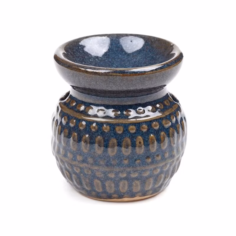 Oljebrännare / Aromalampa – Midnattsblå Kvällsro, doftspridare i keramik