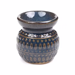 Oljebrännare / Aromalampa – Midnattsblå Kvällsro, doftspridare i keramik