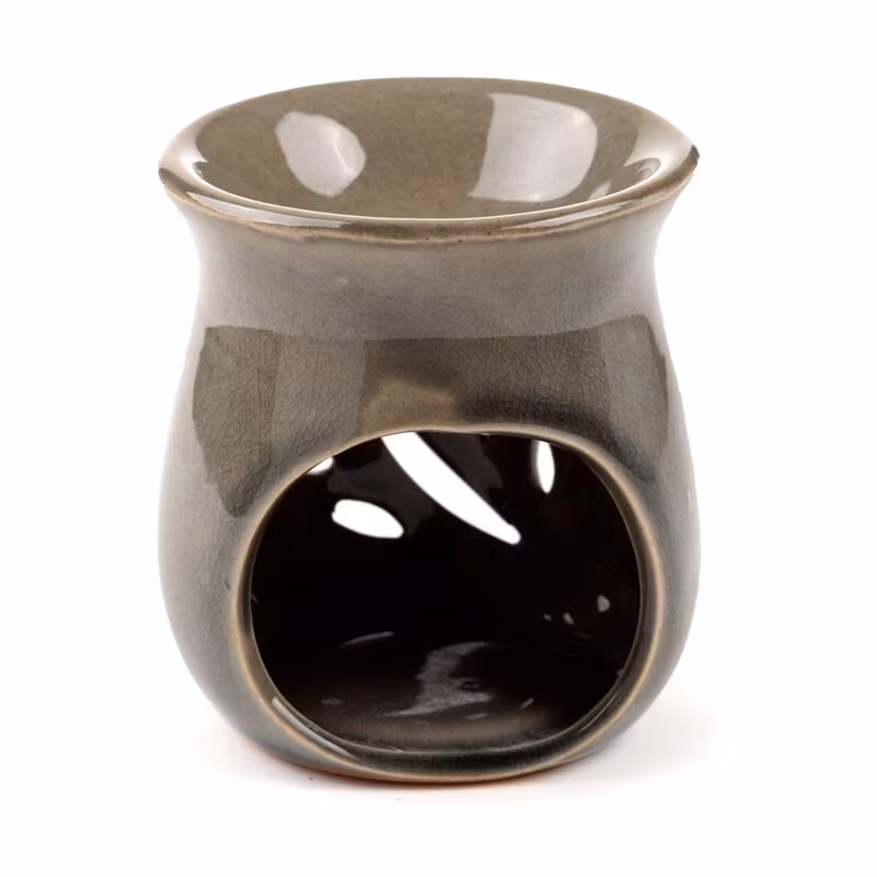 Oljebrännare / Aromalampa – Natur Grå, doftspridare i keramik