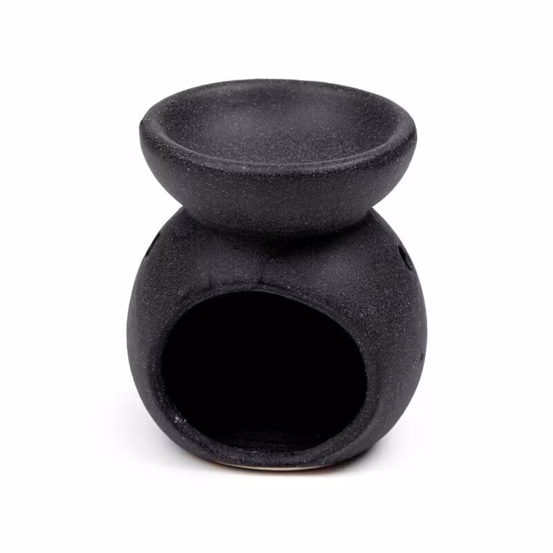 Oljebrännare / Aromalampa – Zen Svart, doftspridare i keramik