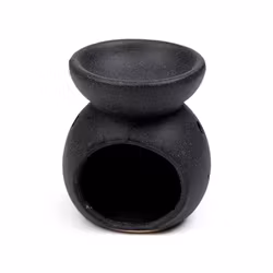 Oljebrännare / Aromalampa – Zen Svart, doftspridare i keramik