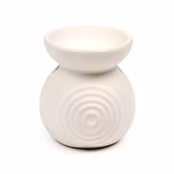 Oljebrännare / Aromalampa – Zen Vit, doftspridare i keramik