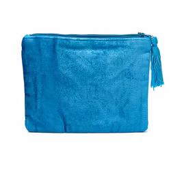 Broderad necessär, turkos med amulettöga