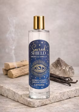 Carnatia Starry Spell – Sacred Shield (Smoke & Vanilla), rumspray & smudge spray (100 ml)