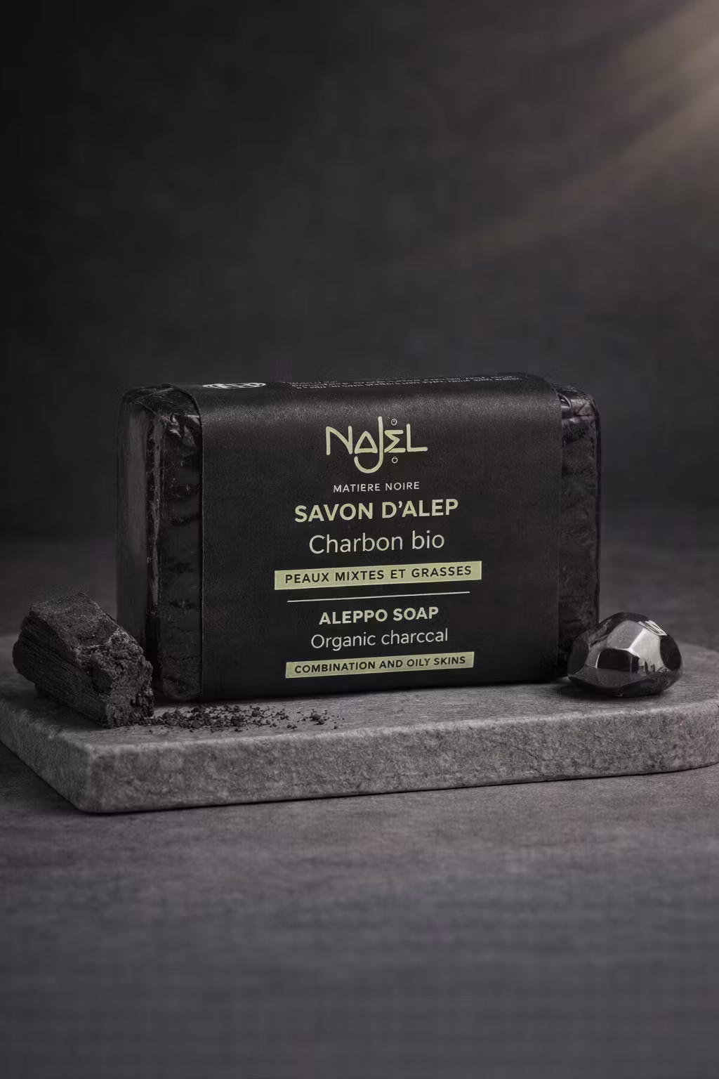 Najel Aleppotvål – Ekologiskt Kol