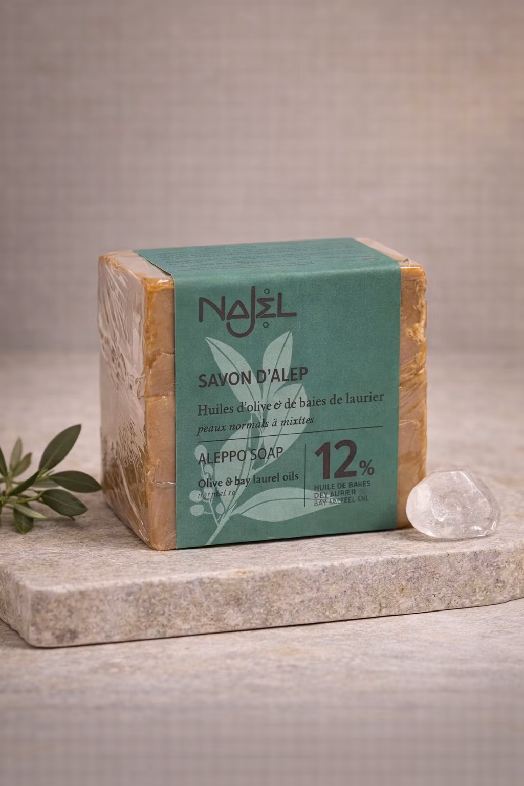 Najel Aleppotvål 12 % Lagerbärsolja