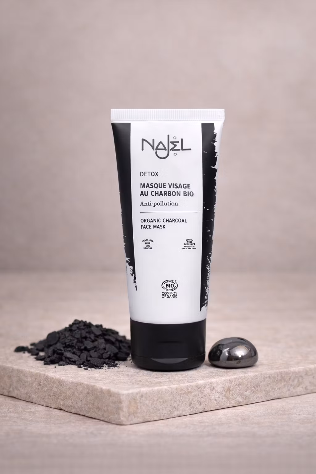 Najel Detox Ansiktsmask – Aktivt Kol