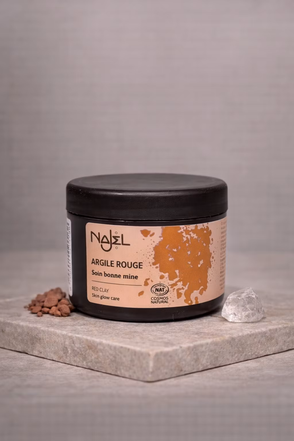 Najel Röd Lera Ansiktsmask – Naturlig Lermask