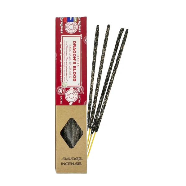 Satya Dragon’s Blood Smudge Rökelse – Tjocka rökelsepinnar