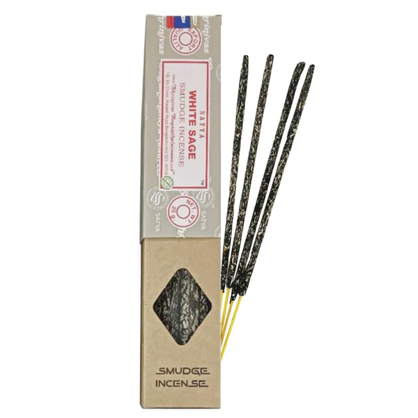 Satya White Sage Smudge Rökelse – Tjocka rökelsepinnar