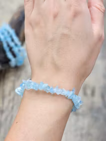 Akvamarin, chipsarmband