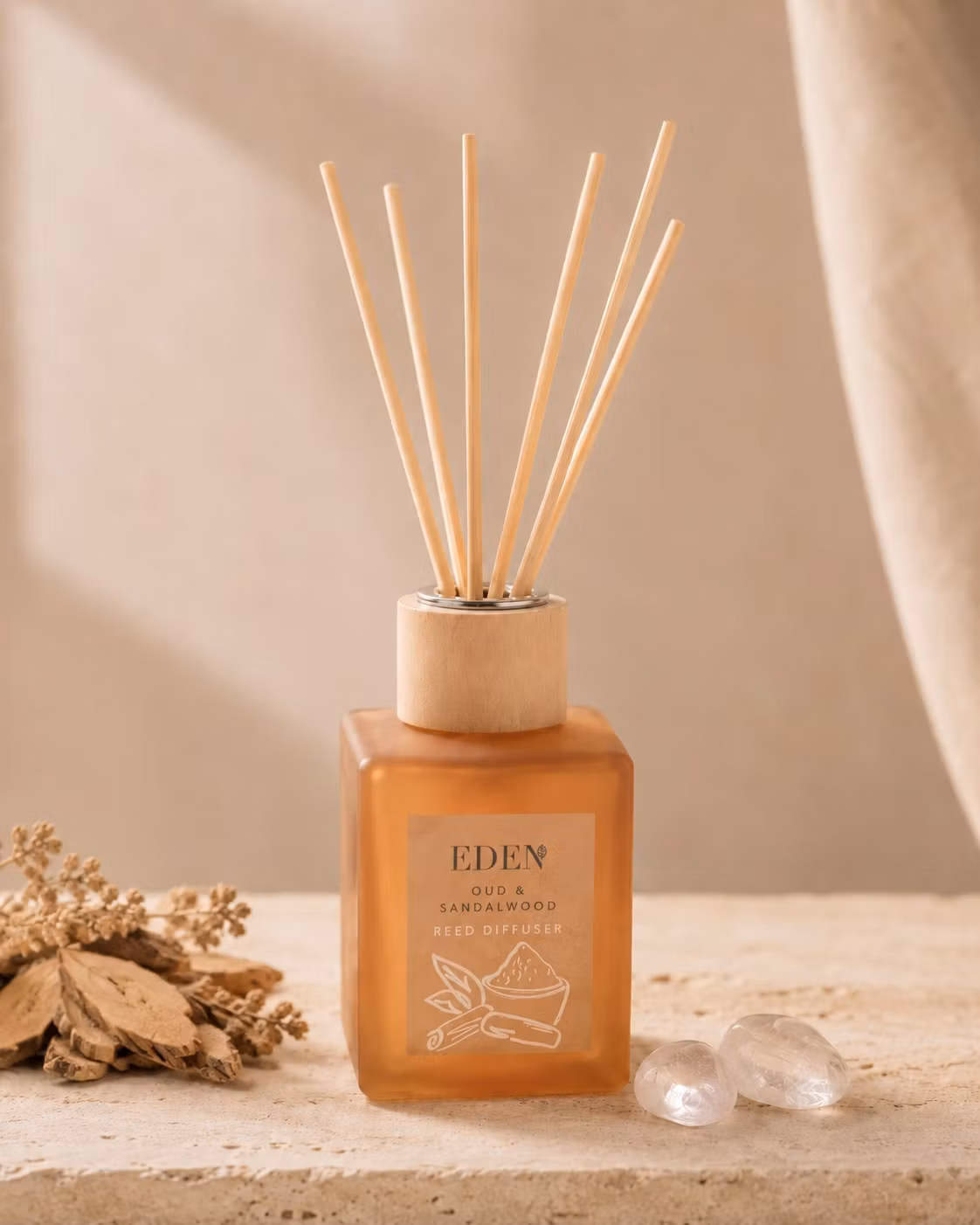 Eden – Oud och Sandalwood, doftpinnar (100 ml)