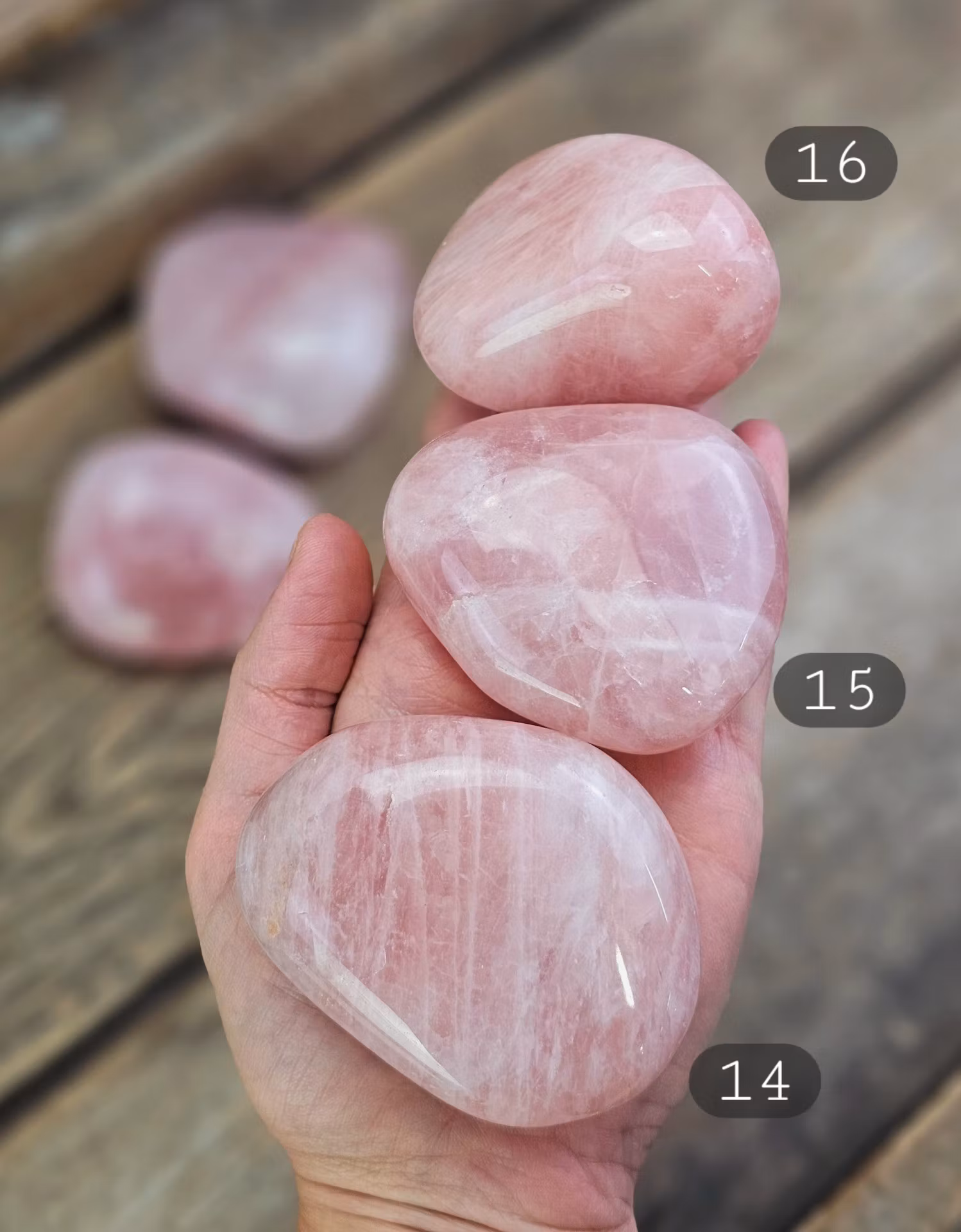 Rosenkvarts Touchstone Jumbo #12-16
