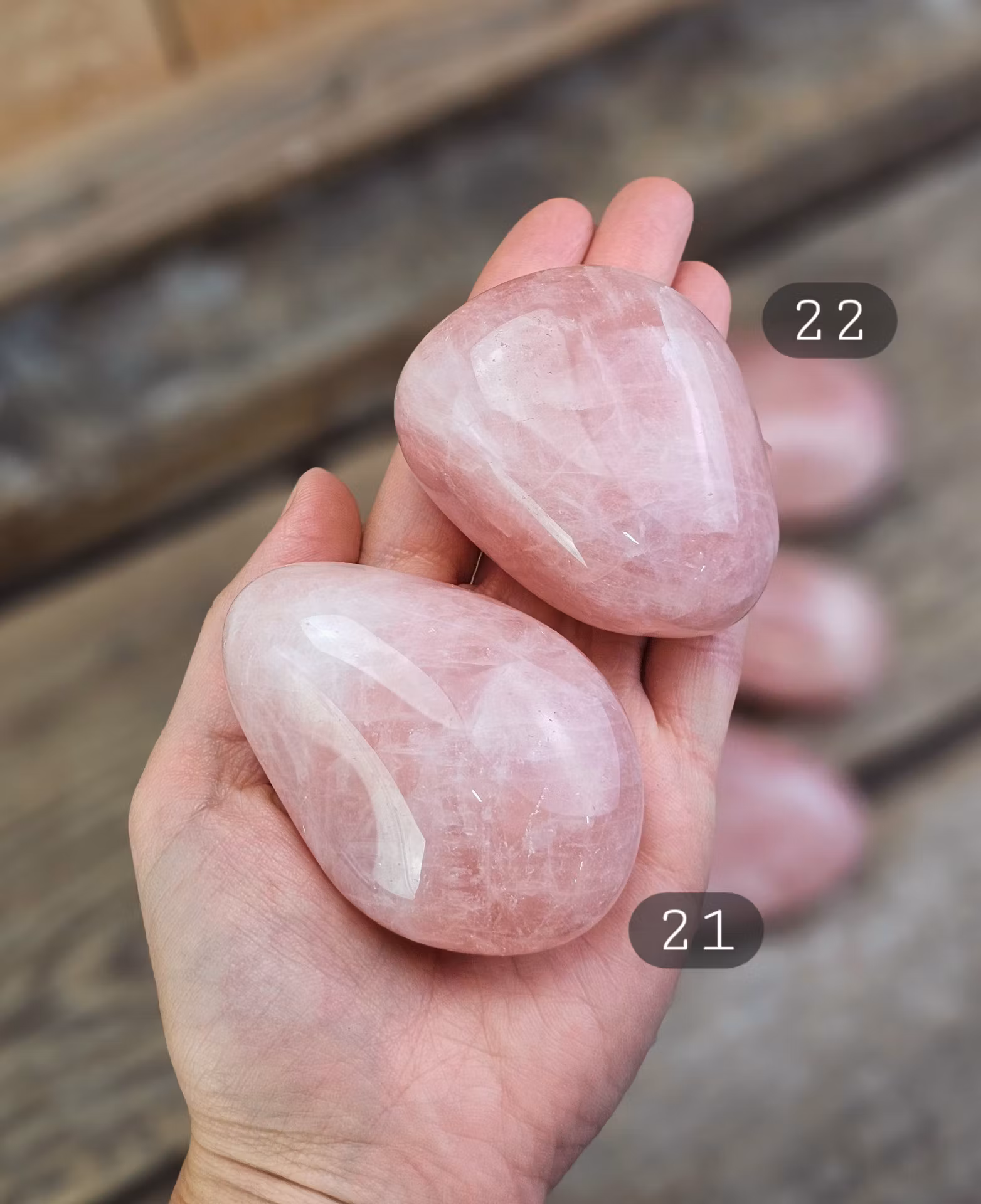 Rosenkvarts Touchstone Jumbo #21–25
