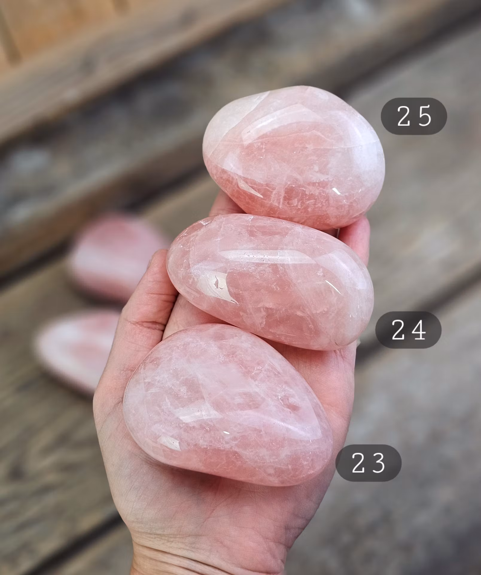 Rosenkvarts Touchstone Jumbo #21–25