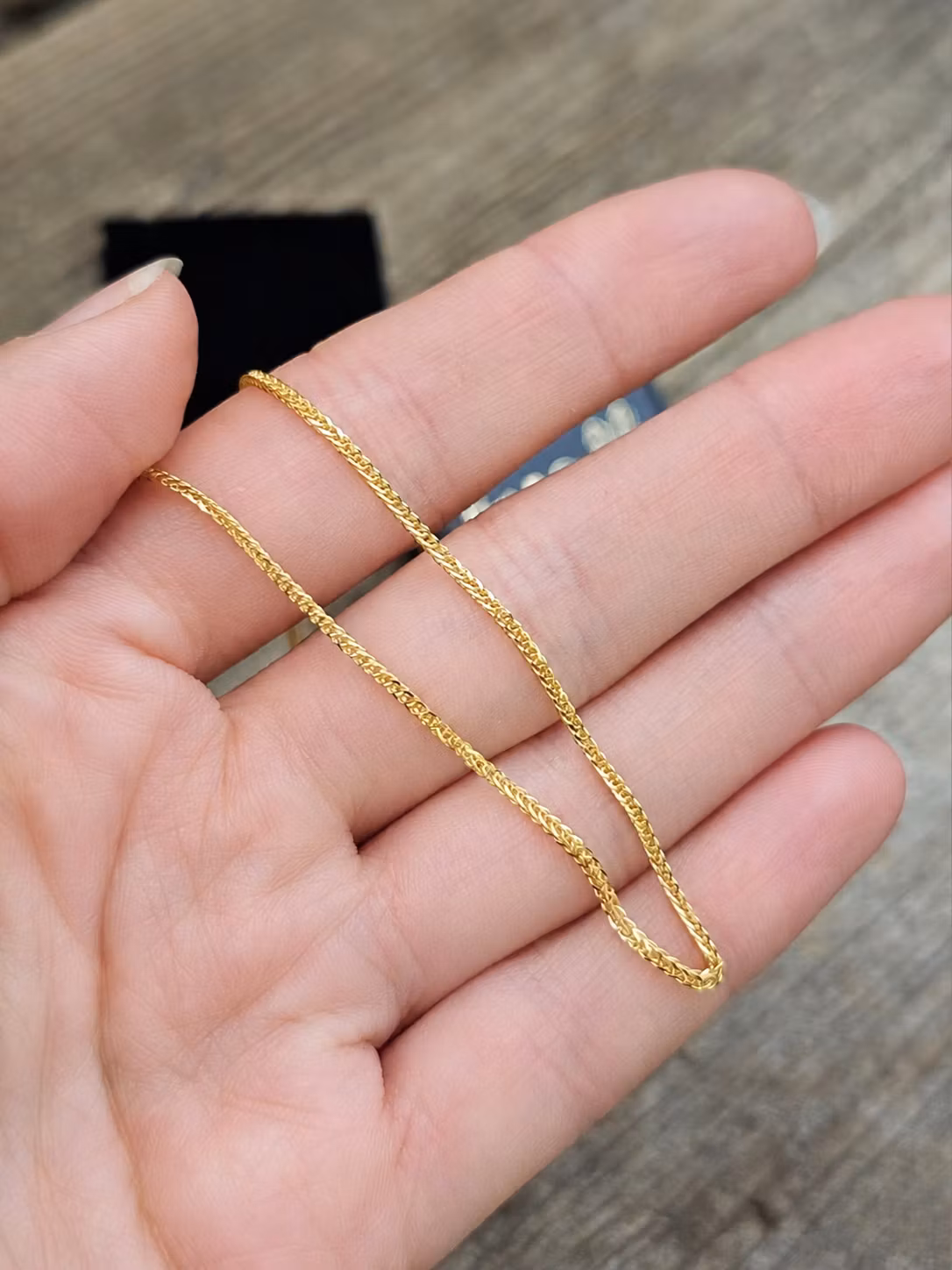 Tillval: Premium Smyckeskedja 45 cm – 18K Guldpläterat 925 Sterling Silver