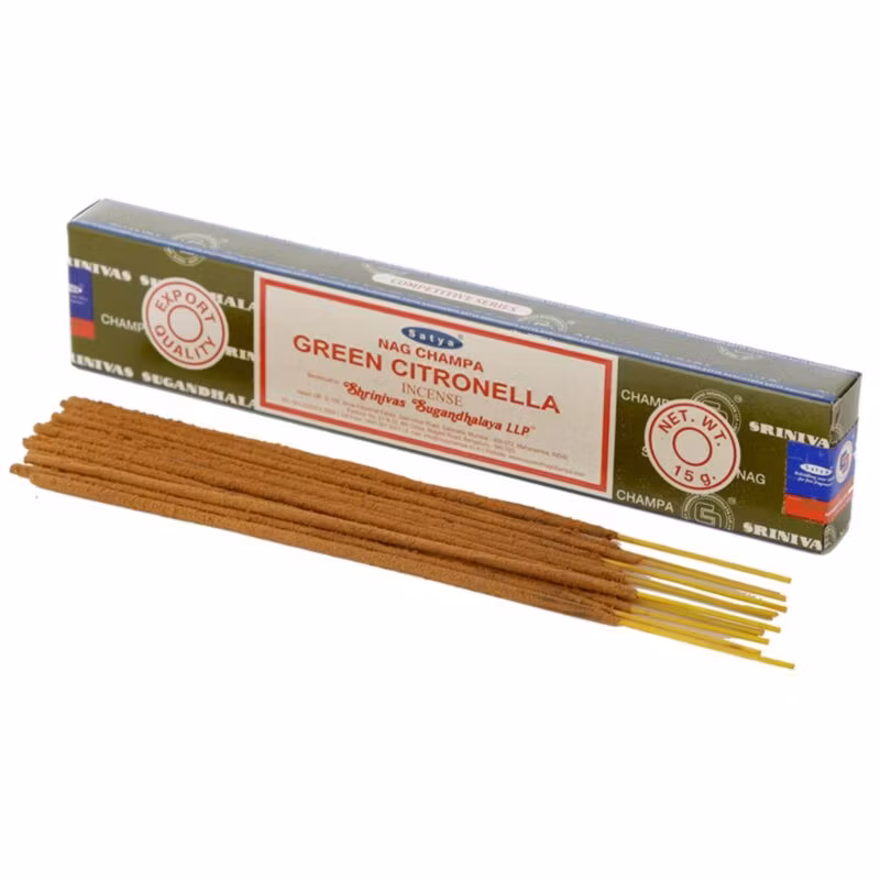 Satya - Nag Champa Green Citronella, rökelsepinnar