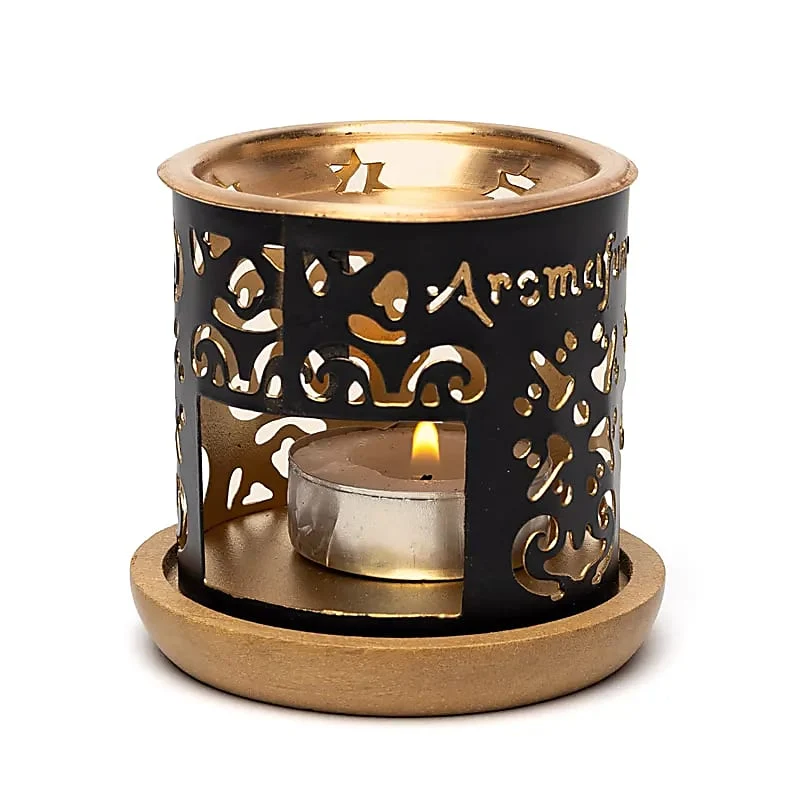 Aromafume Taj rökelsediffuser med kopparplatta för Aromafume rökelsebrickor