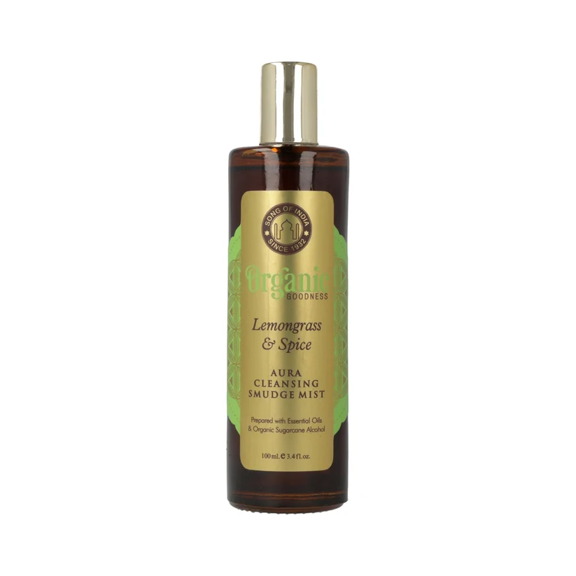 Song Of India Organic Goodness – Lemongrass & Spices, Smudge Spray 100 ml