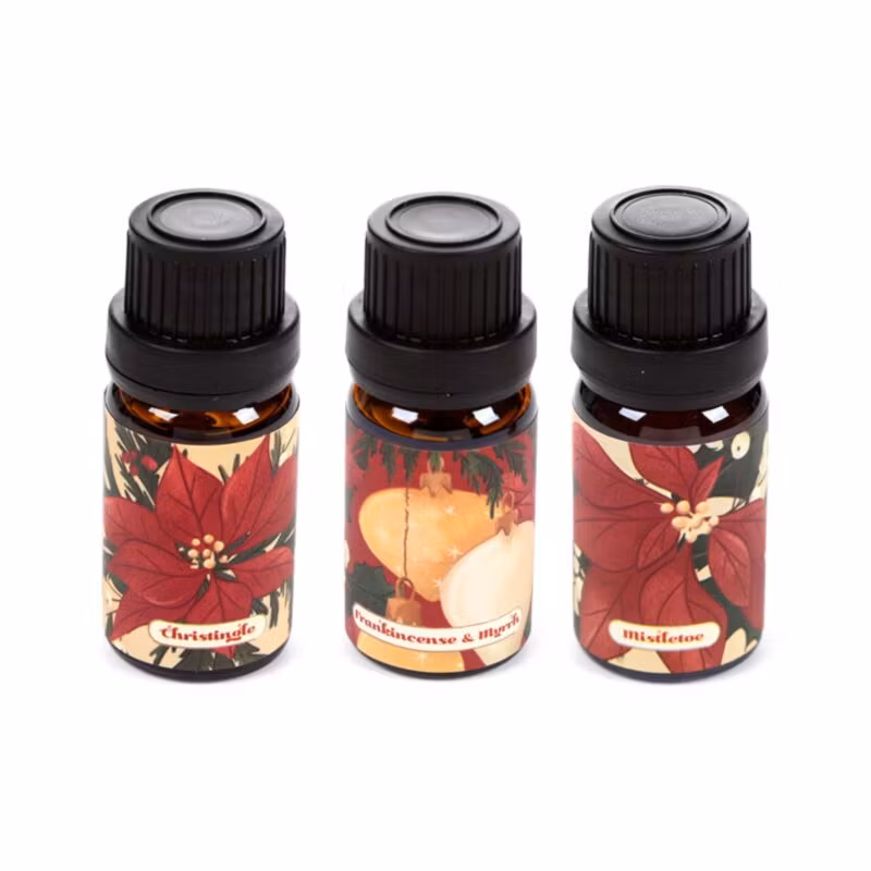 Christmas Botanicals – Christingle, Frankincense & Myrrh och Mistletoe, aromaoljor (3×10 ml)
