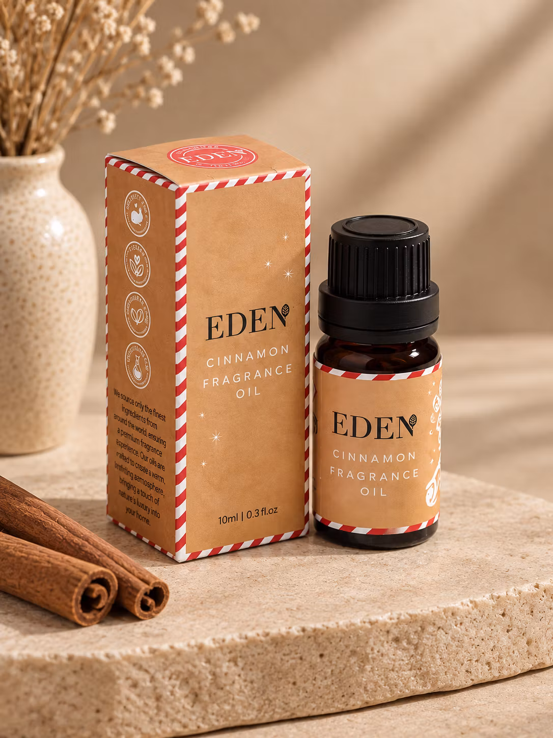 Eden Aromaolja – Cinnamon (Kanel), juldoftolja (10 ml)