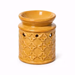 Oljebrännare / Aromalampa – Honungsgul Marrakech Mosaik, doftspridare i keramik