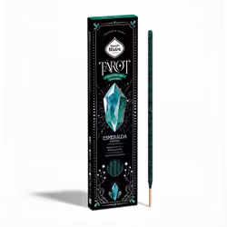 Sagrada Madre – Tarot Gems Emerald (Smaragd) – Citron & Lavendel, rökelsepinnar + 2 tarotkort