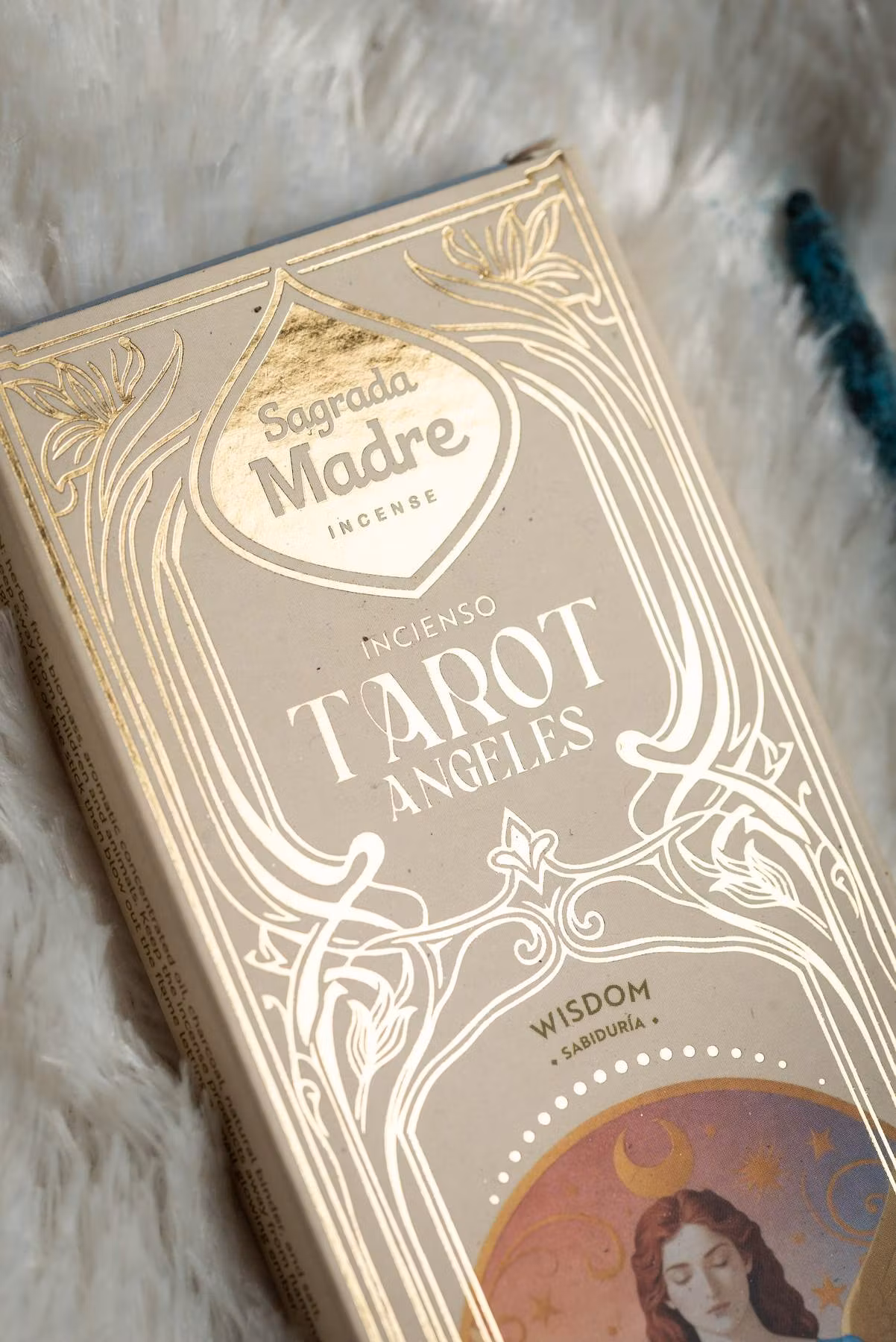 Tarot Angels Wisdom – Violblad, rökelse och samlarkort