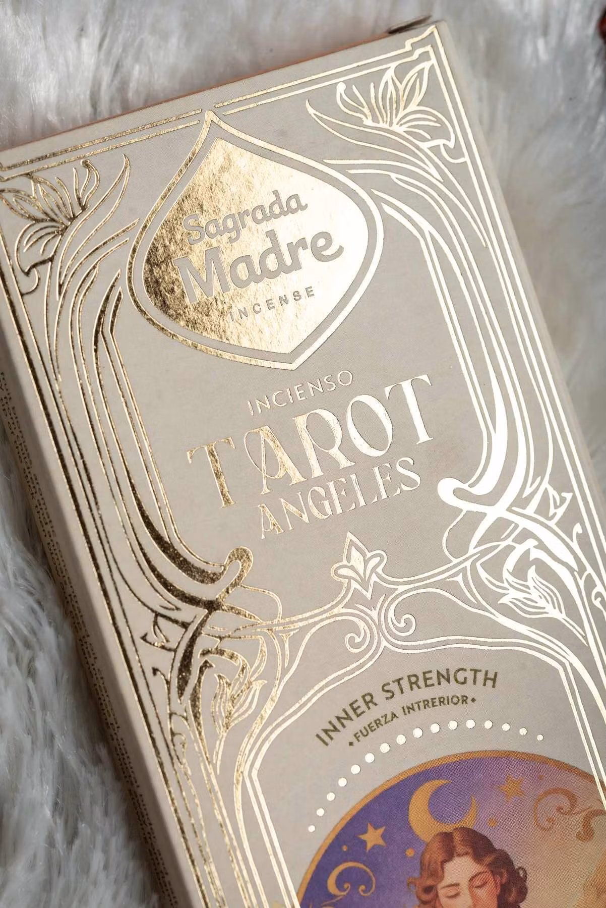 Tarot Angels Inner Strength – Söt kakao, rökelse och samlarkort
