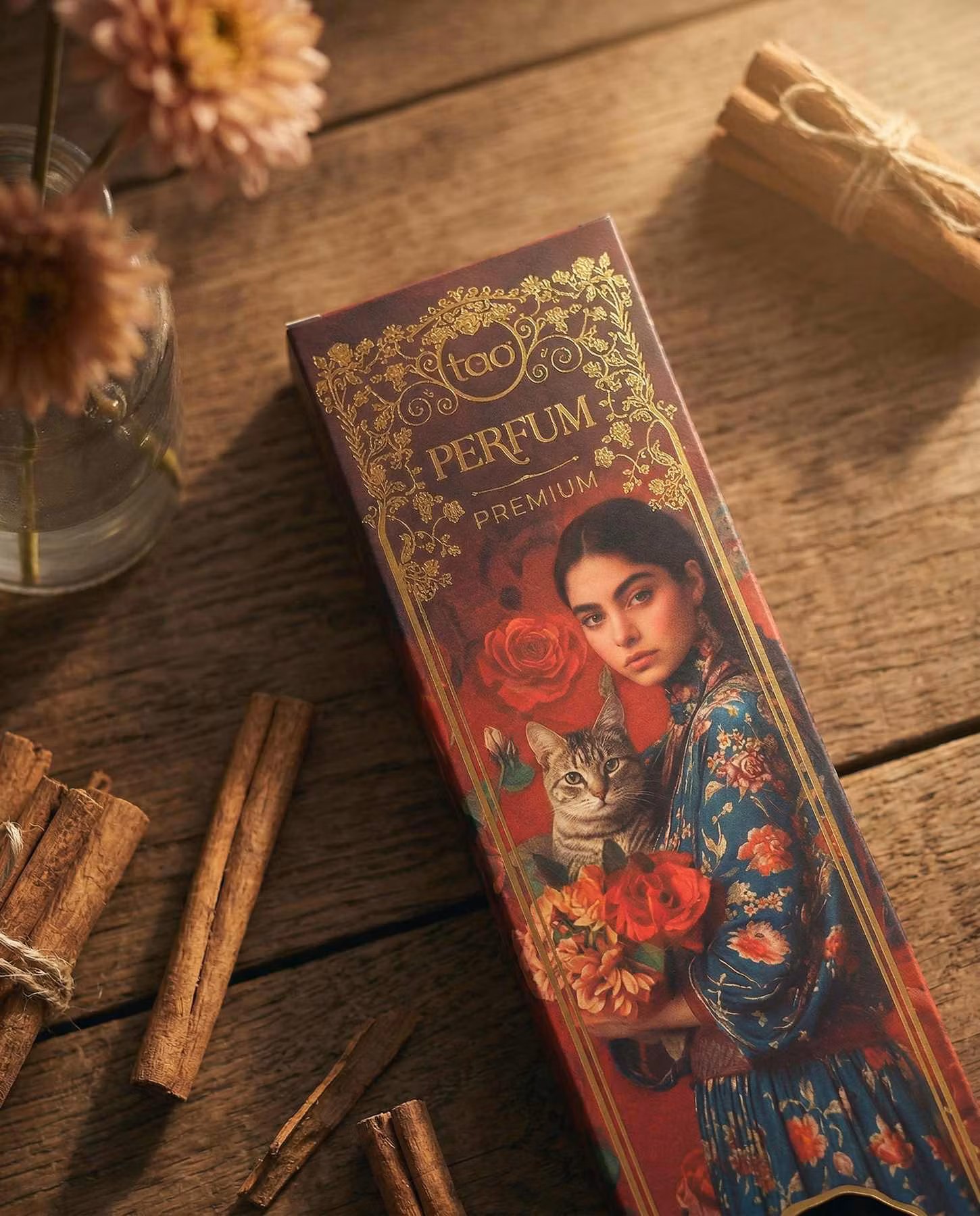 TAO Premium Sweet Cinnamon med 8 tjocka rökelsepinnar