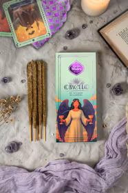Sagrada Madre – Oracle of Wisdom – Mystic Myrrh (Myrra), rökelsepinnar + 1 orakelkort