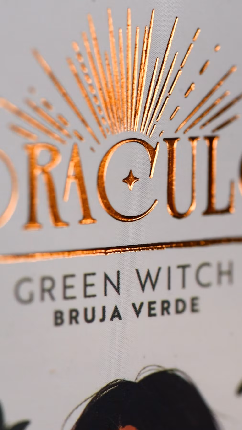 Green Witch Oracle rökelse med 1 slumpvis orakelkort