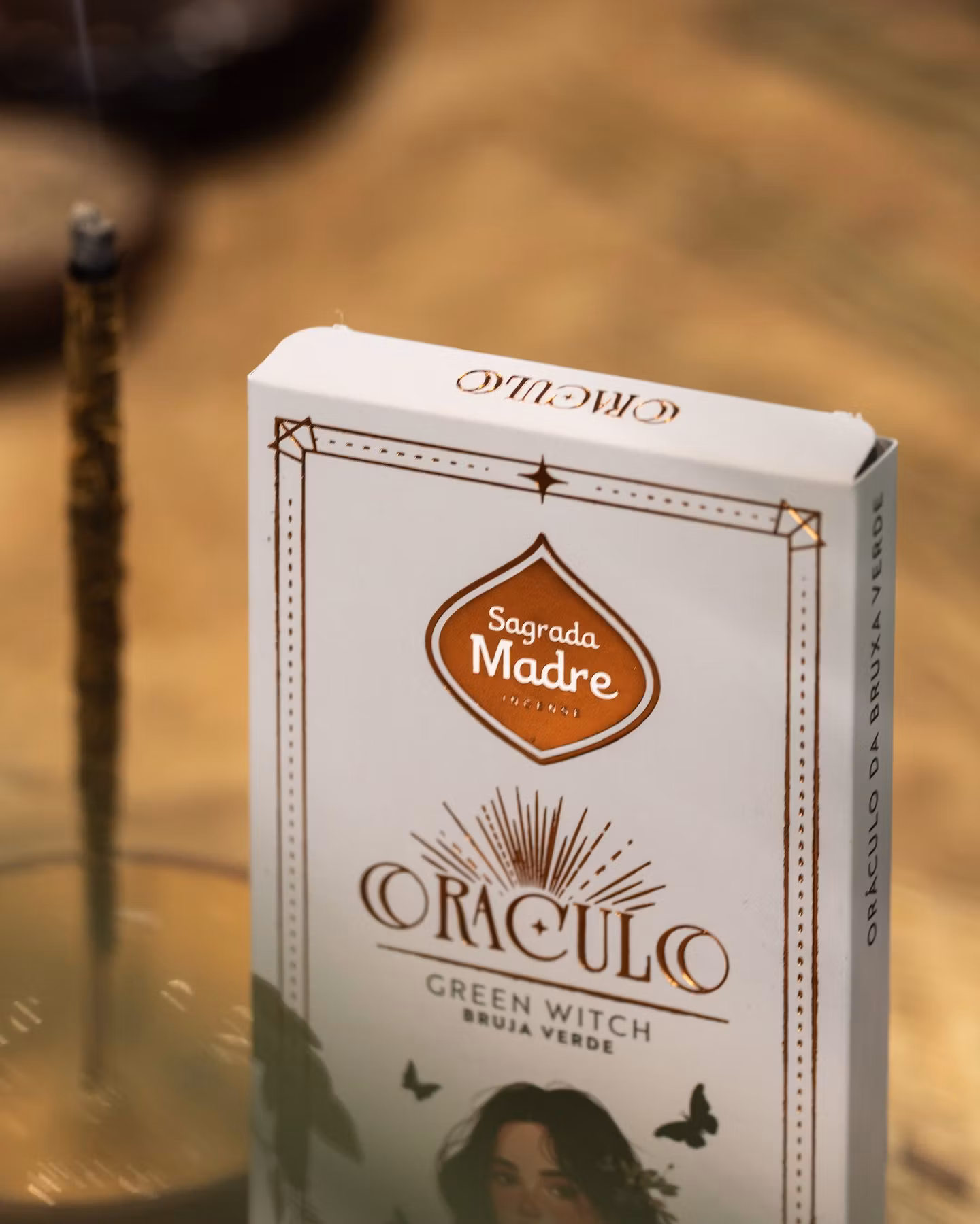 Green Witch Oracle samlarkort med naturtema