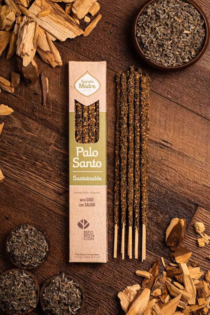 Sagrada Madre Palo Santo Line White Sage (Vit Salvia) – Palo Santo rökelse