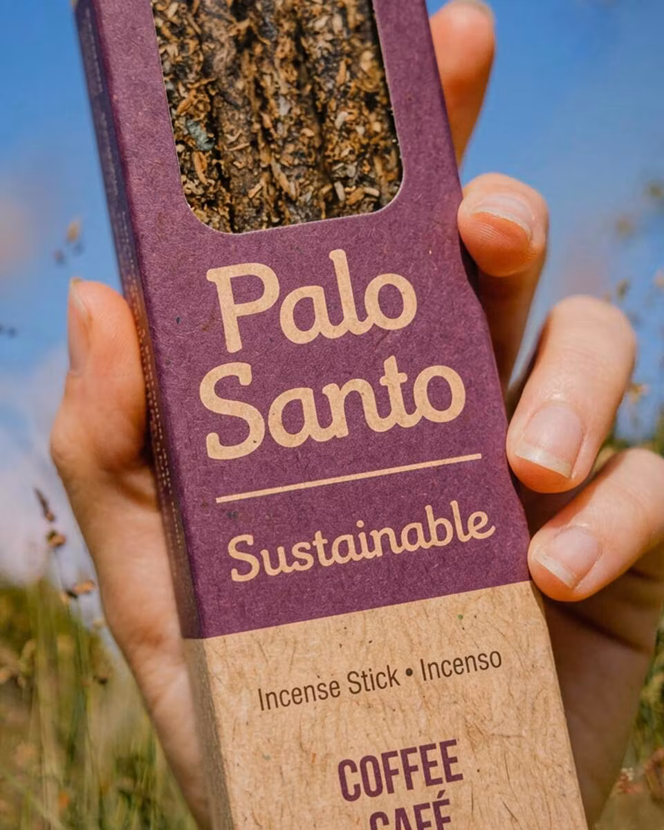 Coffee (Kaffe) rökelsepinnar med Palo Santo från Sagrada Madre