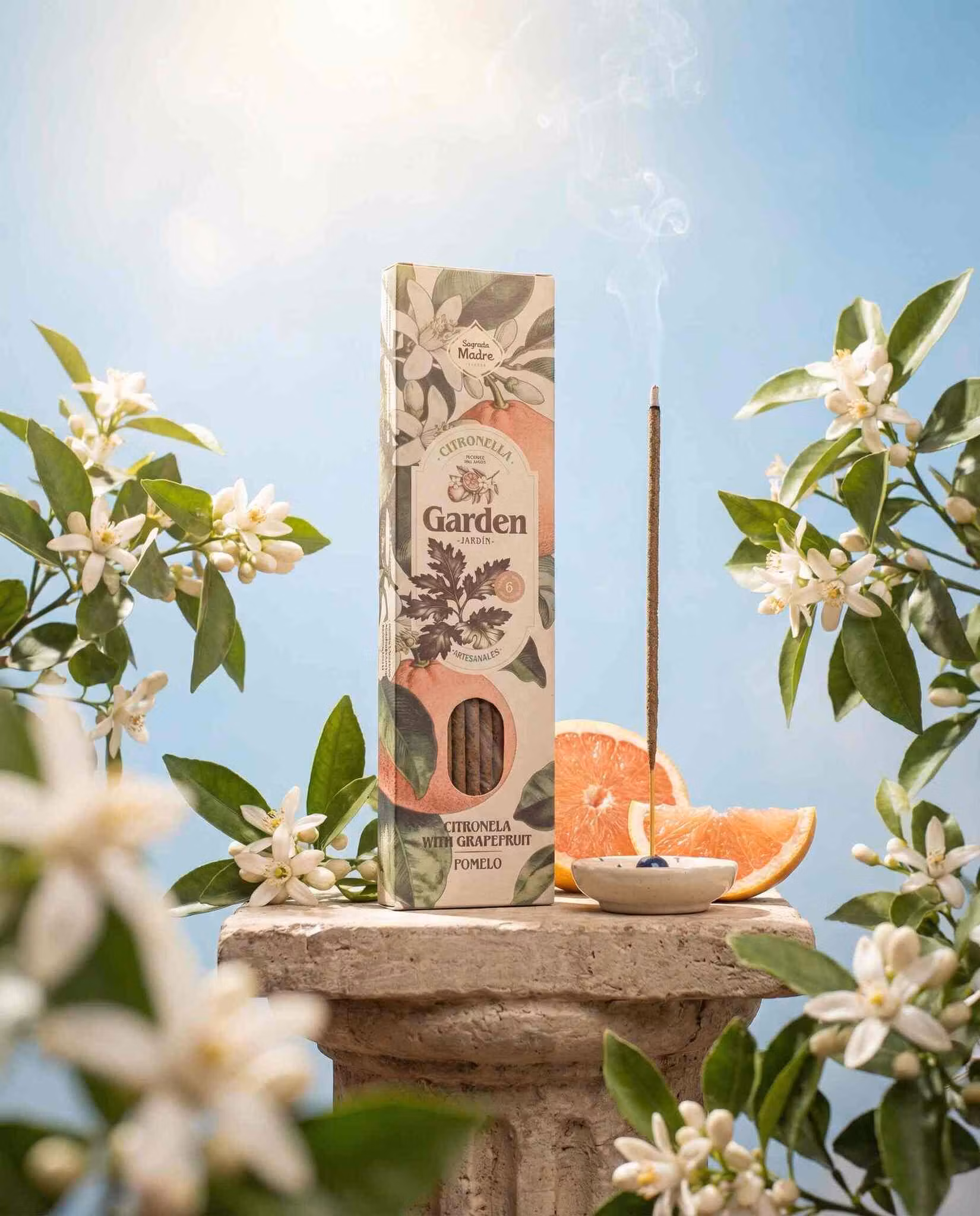 Sagrada Madre Garden Citronella Grapefruit (Grapefrukt) rökelsepinnar