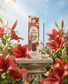 Sagrada Madre – Garden Citronella Red Lilies (Röda Liljor), rökelsepinnar