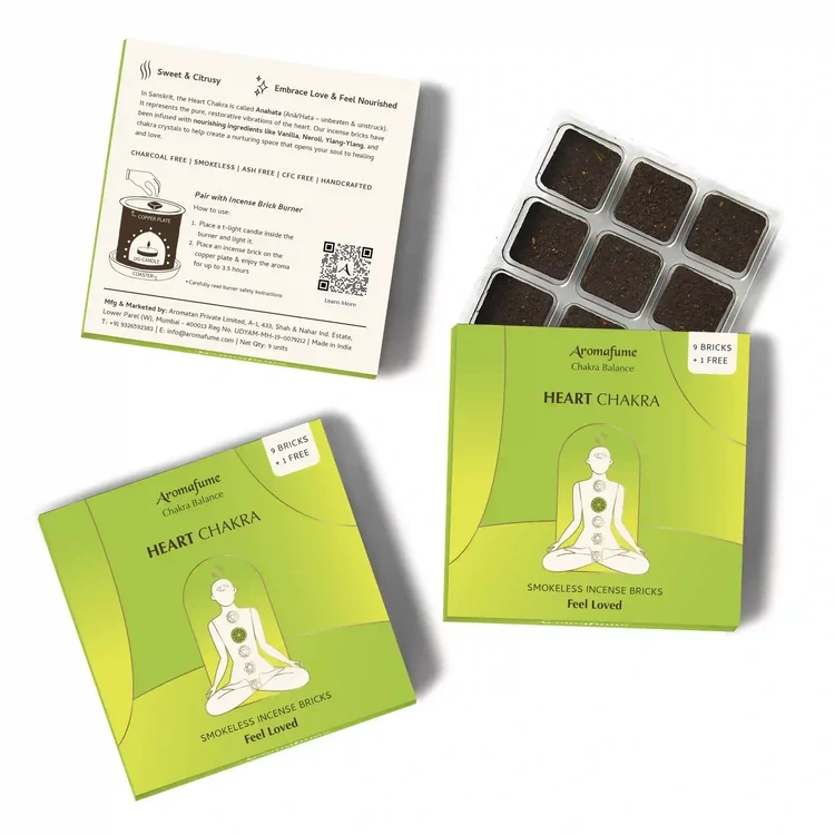 Aromafume Anahata Heart Chakra chakra och doft inspiration – 4:e chakrat, grön