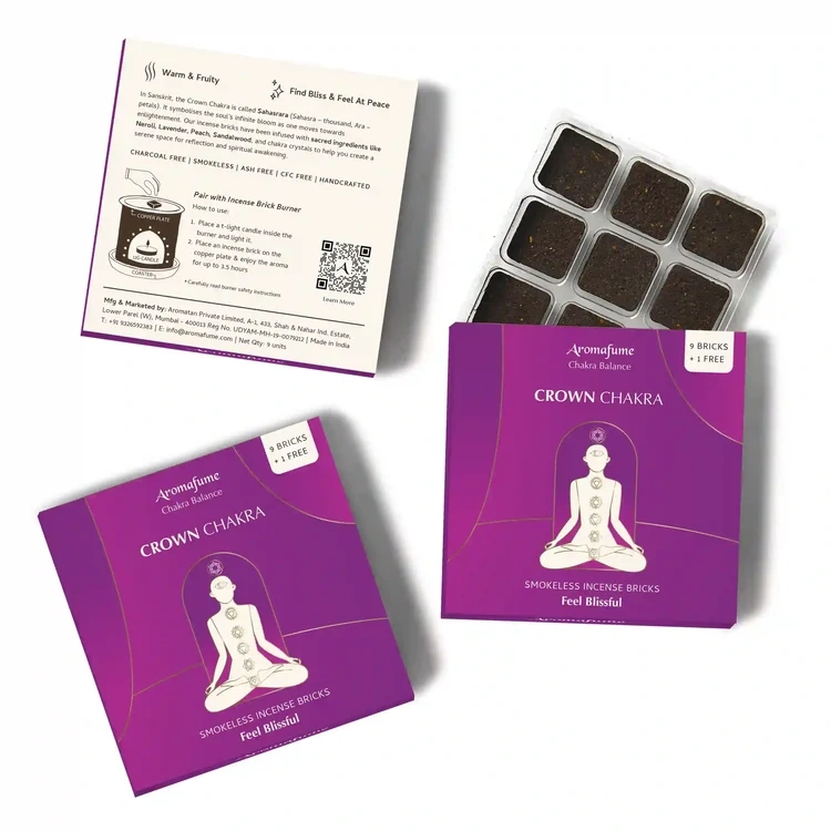 Aromafume Sahasrara Crown Chakra chakra och doft inspiration – 7:e chakrat, violett