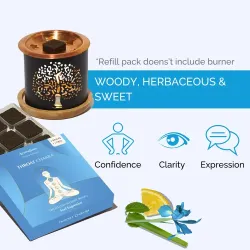 Aromafume – Vishuddha Throat Chakra (5:e chakrat, Blå), rökelsebrickor