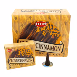HEM – Clove Cinnamon (Kryddnejlika & Kanel), rökelsekoner