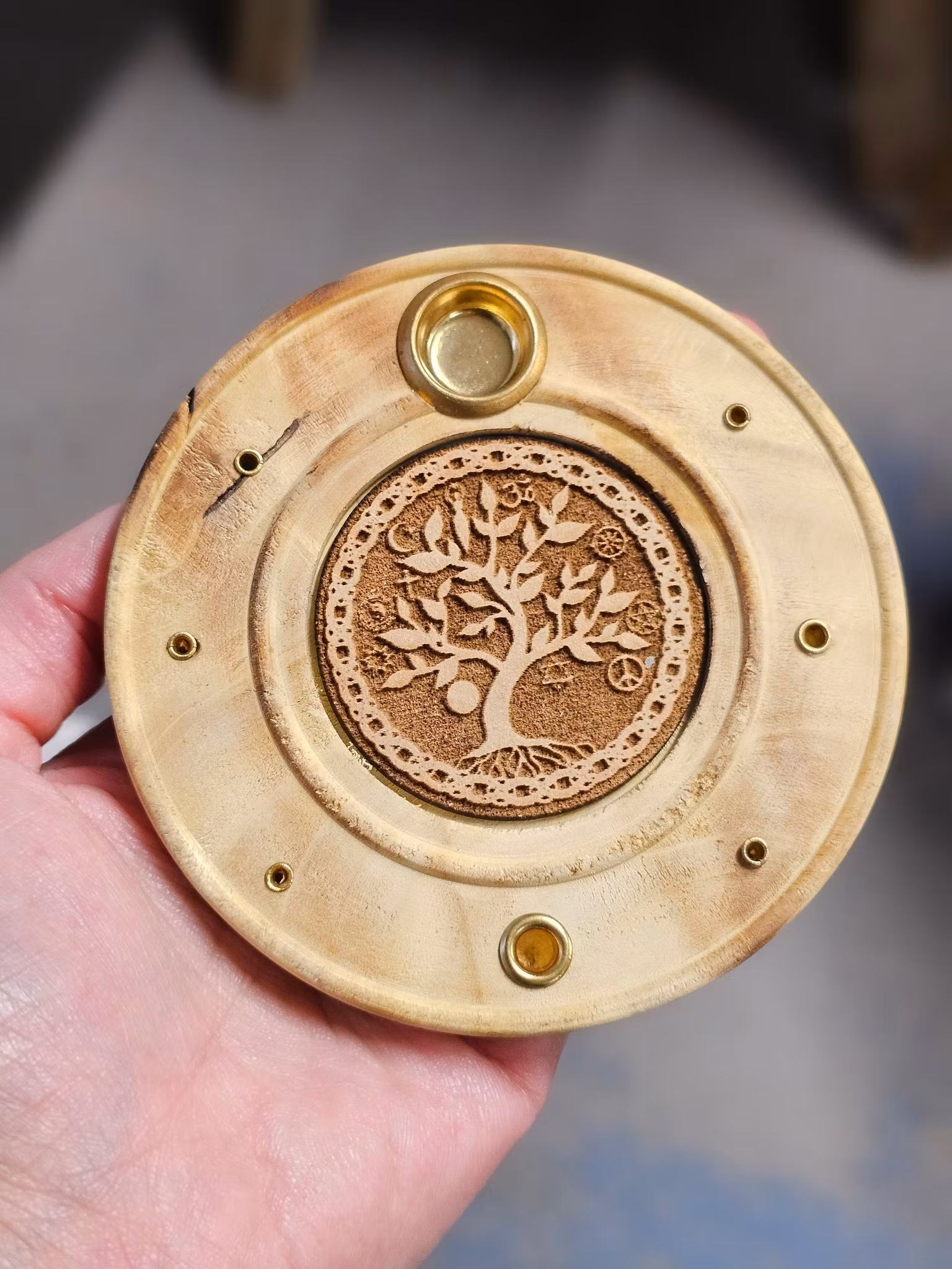 Rökelsehållare Tree of Life – Naturträ, 10 cm -13% fynd utgående