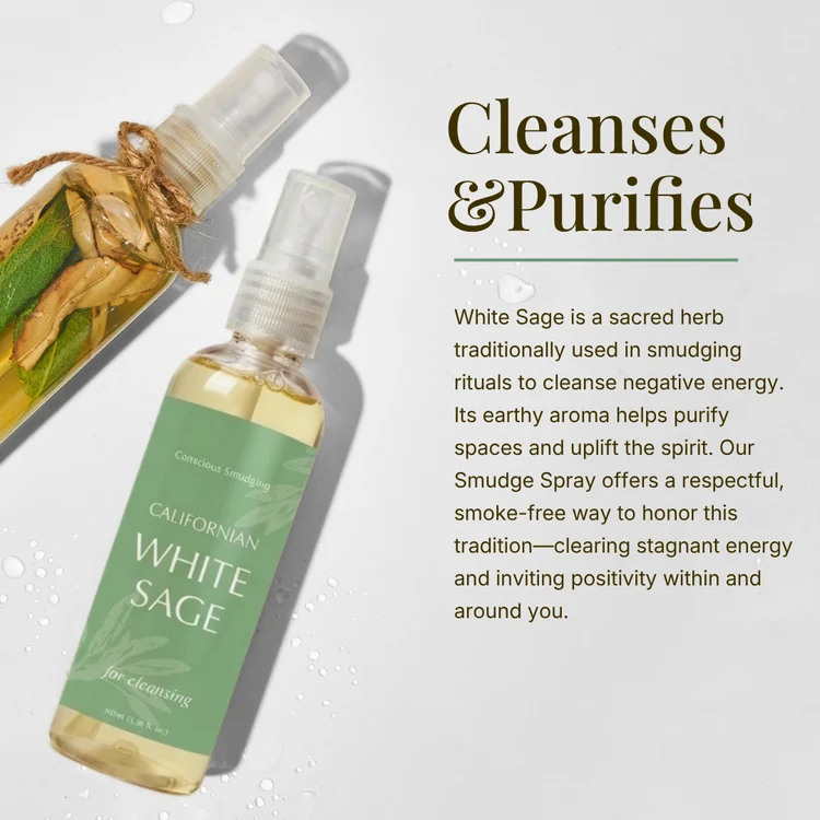 Aromafume White Sage Smudge Spray gåvoset med 3 sprayflaskor à 50 ml – produktbild 7
