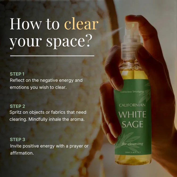 Aromafume White Sage Smudge Spray gåvoset med 3 sprayflaskor à 50 ml – produktbild 8