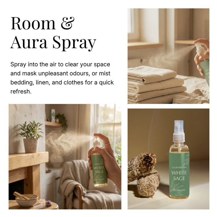 Aromafume White Sage Smudge Spray gåvoset med 3 sprayflaskor à 50 ml – produktbild 9