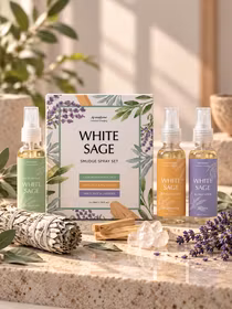 Aromafume – White Sage Smudge Spray gåvoset, 3 × 50 ml