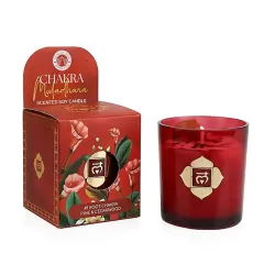 Song of India – Muladhara Root Chakra (1:a chakrat, Röd) – Tall & Cederträ, sojavaxljus 130 g