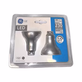 2-Pack LED GU10 3W 2700K