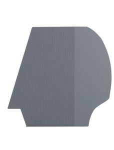 Kit 4: Rubber floor mats for inner wheel arch inside the car for Saab 92, 93, 95 & 96. Grey