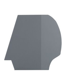 Kit 4: Rubber floor mats for inner wheel arch inside the car for Saab 92, 93, 95 & 96. Grey